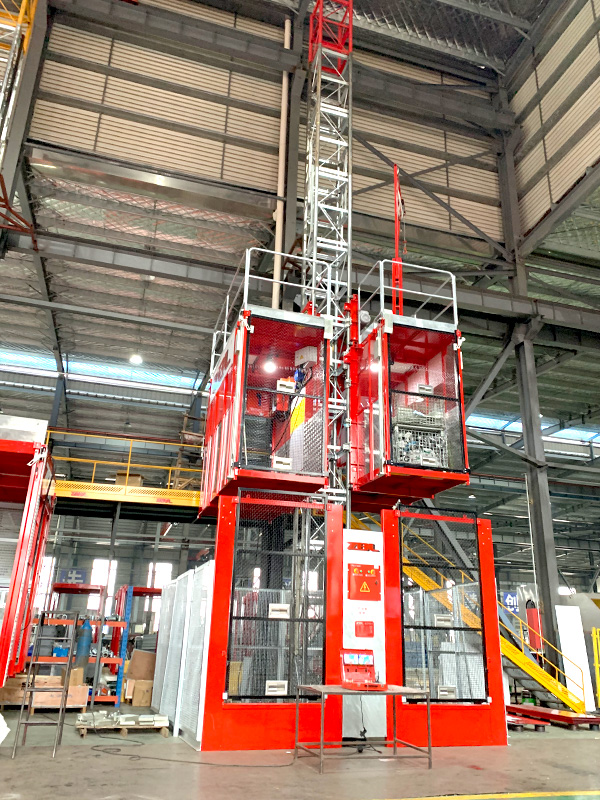 SCH100/100 Series Variable Frequency Cargo Construction Hoist